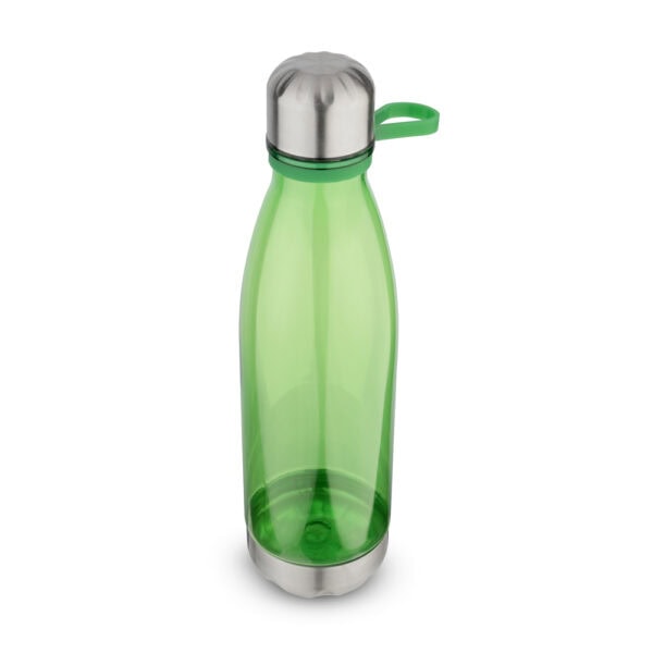 Garrafa plástica verde 700ml com logomarca empresa