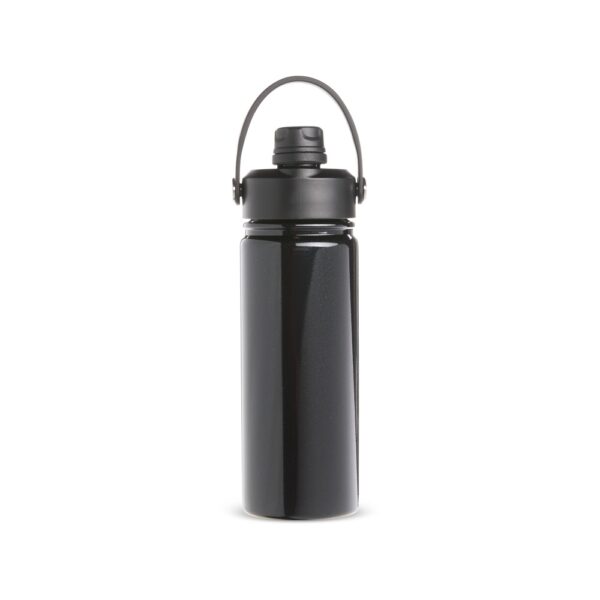 Garrafa corporativa preta 600ml personalizada laser