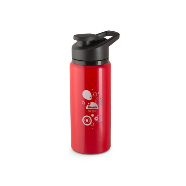 Garrafa personalizada preta 660ml gravação laser empresa