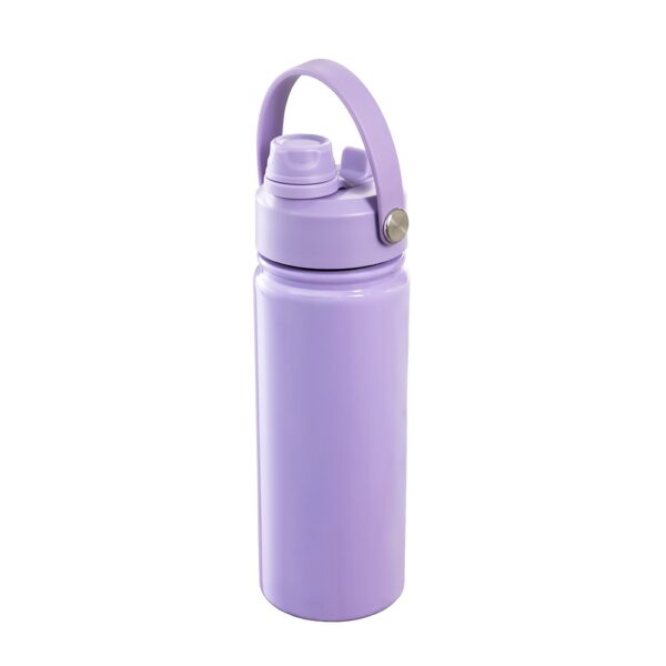 Garrafa térmica corporativa 600ml gravação laser azul