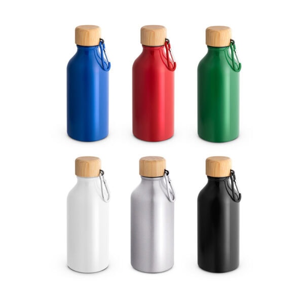 Garrafa personalizada alumínio reciclado 400ml corporativa