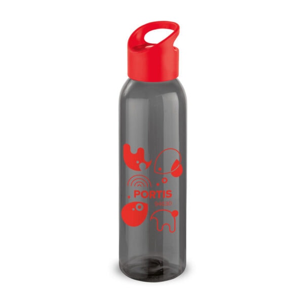 Garrafa personalizada cinza 630ml impressão silk