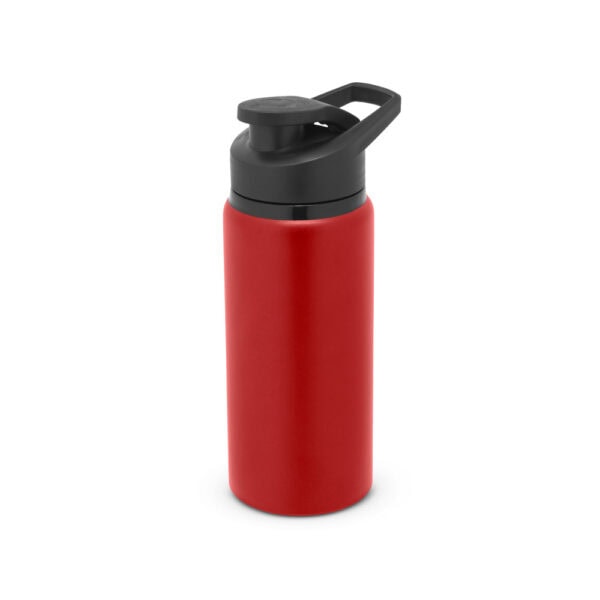 Garrafa alumínio preta com logo corporativo silk 660ml