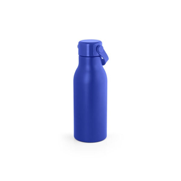 Brinde ecológico garrafa alumínio reciclado azul