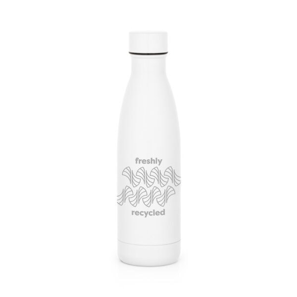 Garrafa inox preta personalizada para brindes B2B