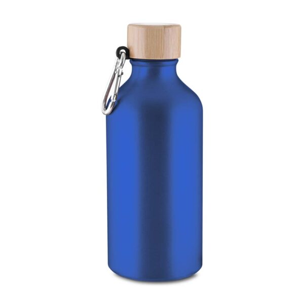 Garrafa alumínio azul com logo corporativo 550ml
