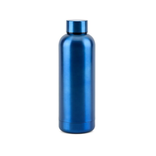 Garrafa térmica inox cromado satinado personalizada laser