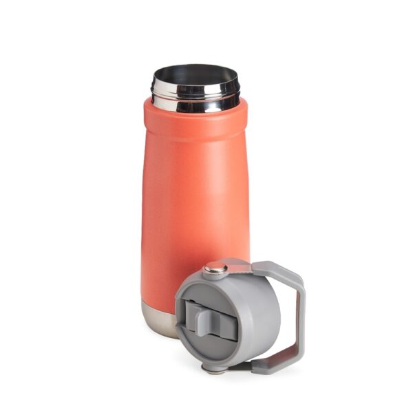 Garrafa térmica branca 550ml com logo empresa