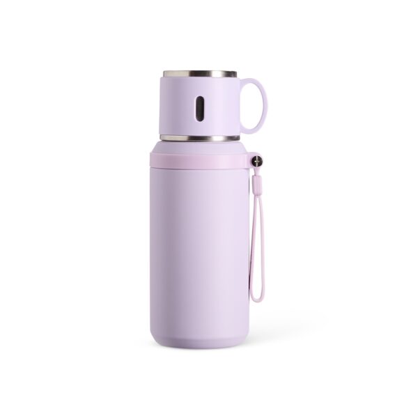 Kit garrafa térmica inox personalizada corporativa