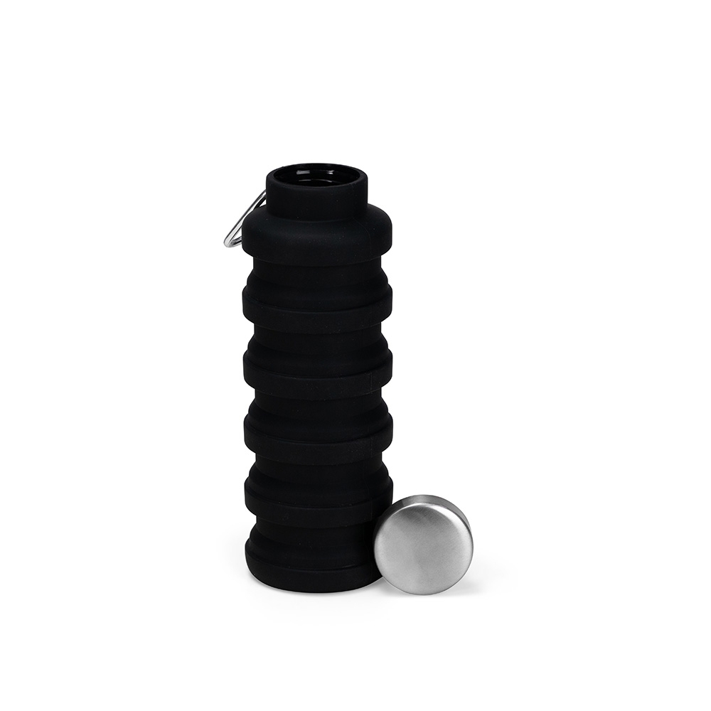 - Huble Brindes Corporativos Garrafa Retrátil Personalizada Silicone 500ml - HUBZB-19169 - Imagem 4