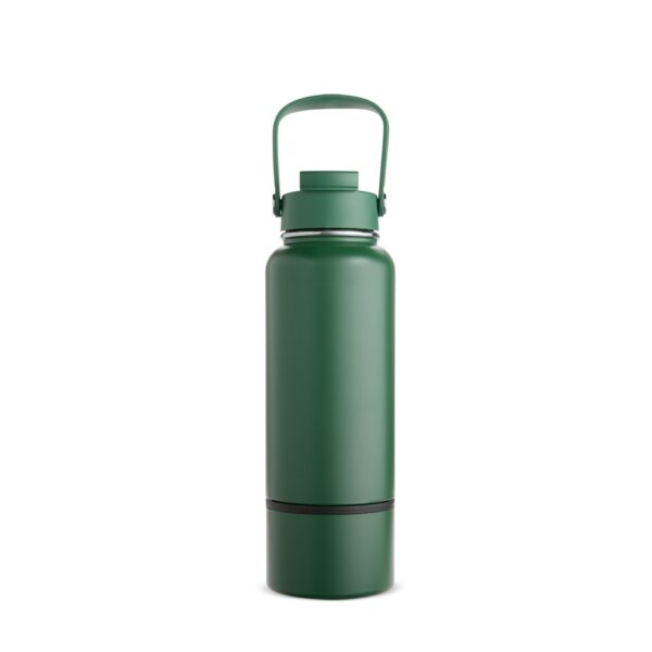 Garrafa personalizada cinza inox 800ml para empresa