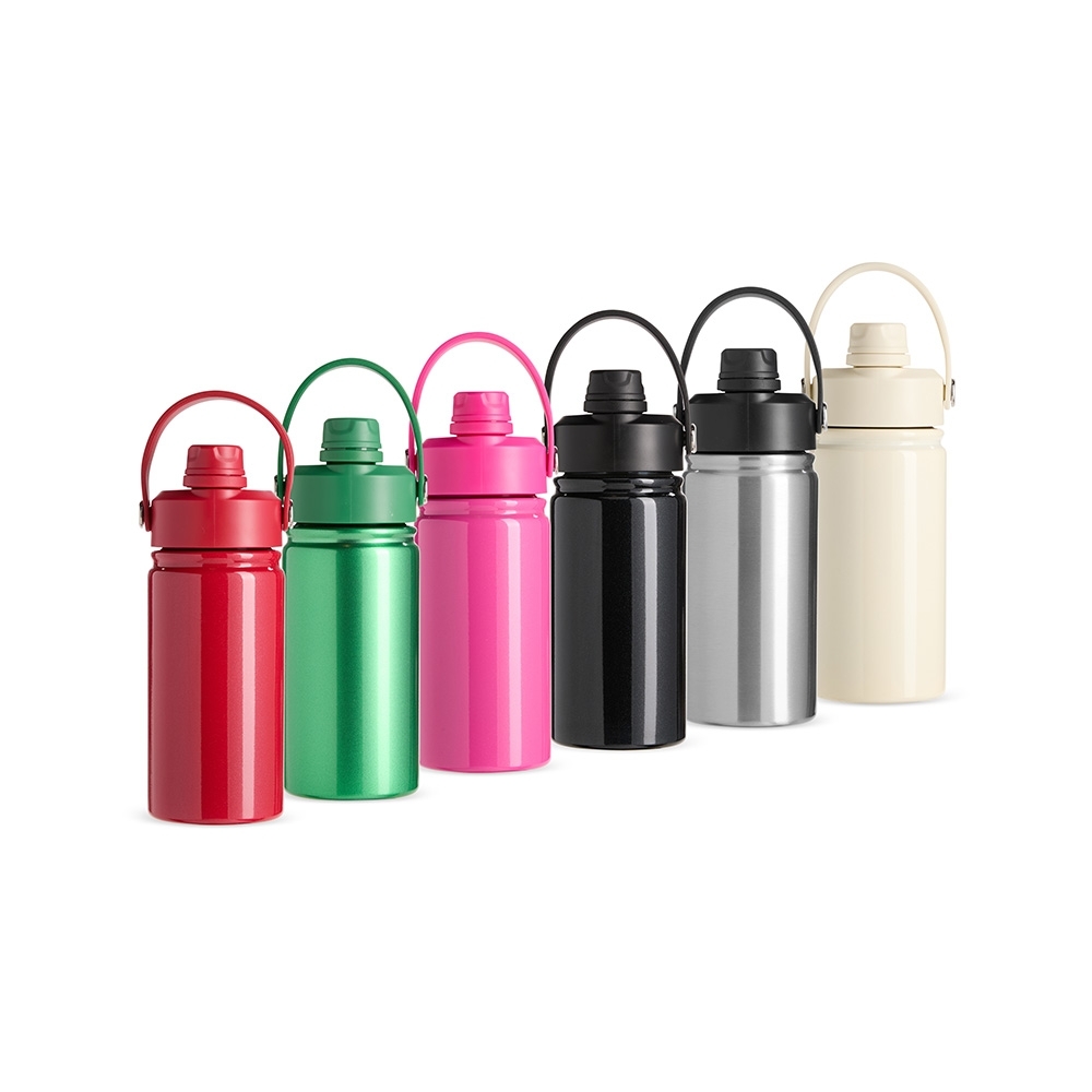 - Huble Brindes Corporativos Garrafa Térmica Personalizada Inox 400ml - HUBZB-19005