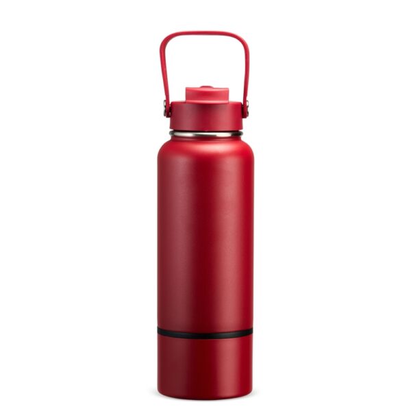 Garrafa térmica preta inox gravação laser brinde B2B