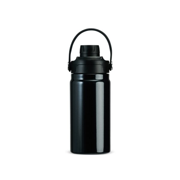 Brinde personalizado garrafa térmica branca inox