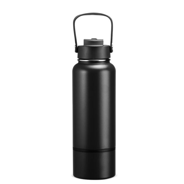 Garrafa térmica azul 800ml personalizada com logomarca