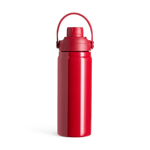 Garrafa térmica branca personalizada brinde corporativo