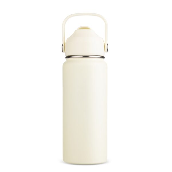 Garrafa personalizada inox verde 600ml laser empresa