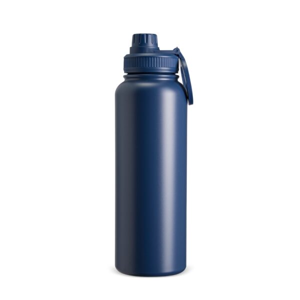 Garrafa inox branca personalizada gravação laser brinde