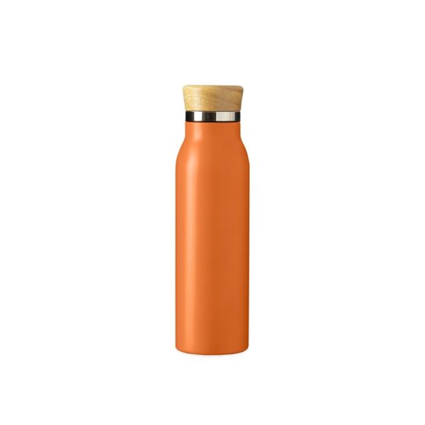 Garrafa inox laranja personalizada gravação laser B2B