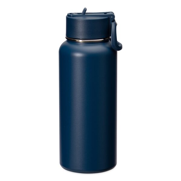 Garrafa térmica azul corporativa 900ml com logo empresa