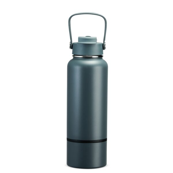 Garrafa inox amarela gravação laser brinde executivo