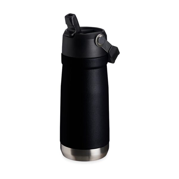 Brinde corporativo garrafa inox azul personalizada
