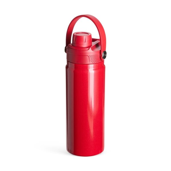 Garrafa térmica preta inox gravação laser 600ml