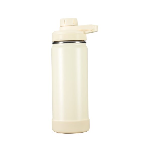 Garrafa térmica corporativa laranja inox com logo