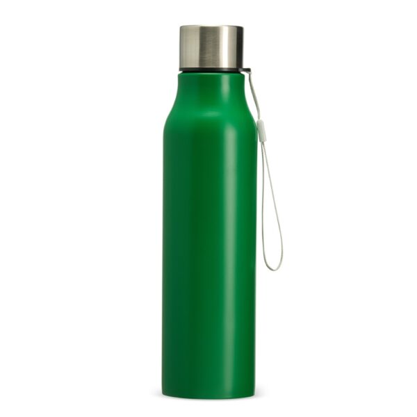 Garrafa inox branca 1L brinde personalizado empresa