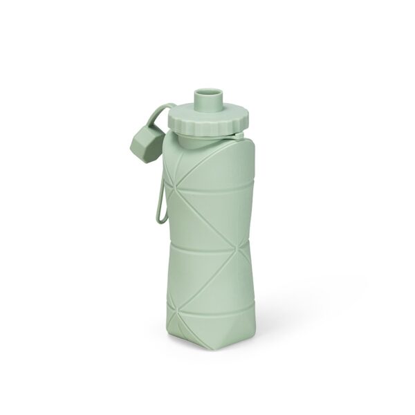 Squeeze dobrável verde gravação silk 600ml corporativo