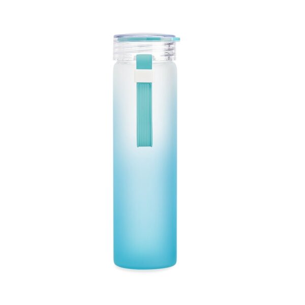 Brinde corporativo garrafa vidro rosa 470ml personalizada