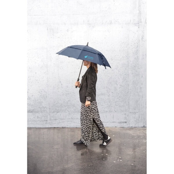 Guarda chuva verde escuro personalizado brinde empresa