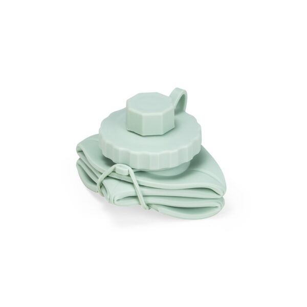 Garrafa silicone verde retrátil brinde personalizado