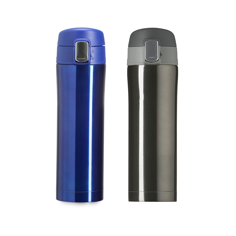 - Huble Brindes Corporativos Garrafa Térmica Personalizada Inox 450ml - HUBZB-02087B