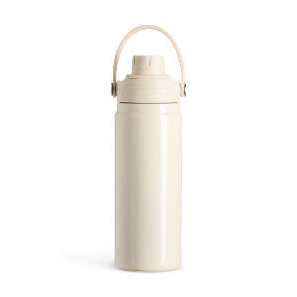 Garrafa inox preta personalizada brinde corporativo
