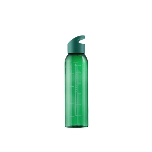 Garrafa personalizada plástica azul verde laranja
