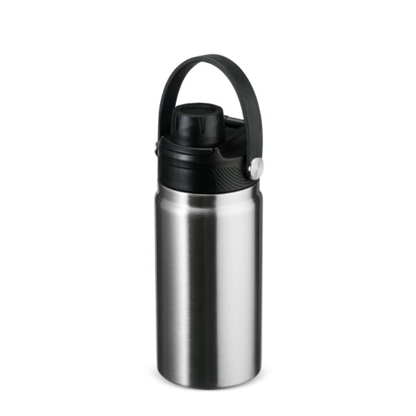Garrafa térmica laranja 400ml com logo gravado laser