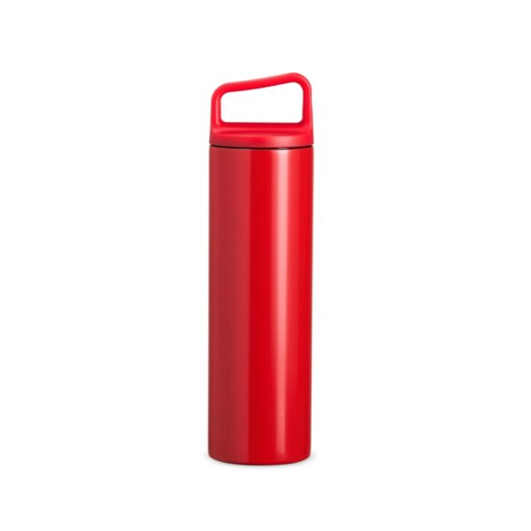Garrafa térmica branca 600ml gravação laser corporativa