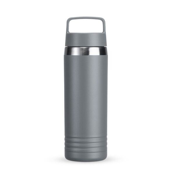 Brinde corporativo garrafa amarela inox gravação laser