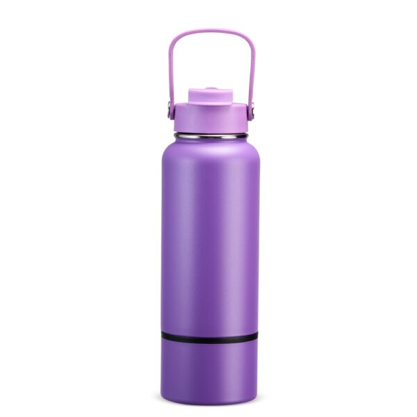 Brinde corporativo garrafa inox branca gravação laser