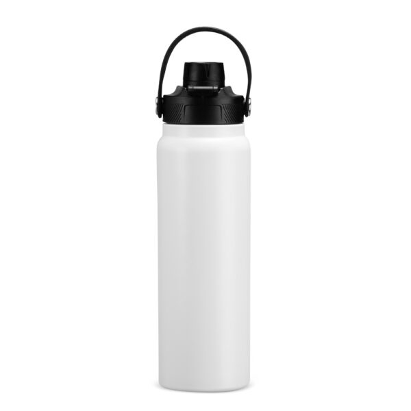 Garrafa térmica laranja com logo empresa 800ml