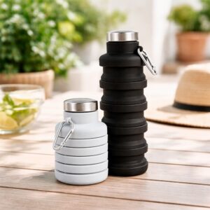 Garrafa Retrátil Personalizada Silicone 500ml - HUBZB-19169