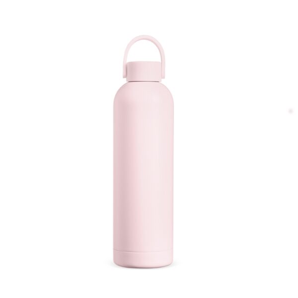Garrafa inox laranja personalizada brinde corporativo