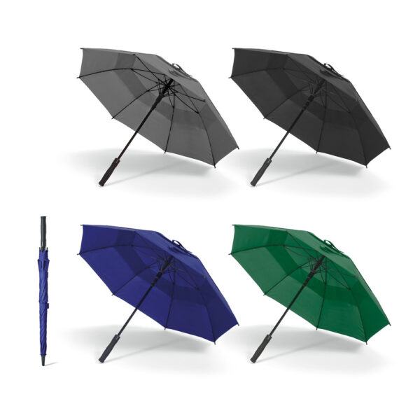 Guarda chuva personalizado com logo corporativo preto