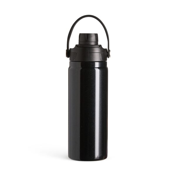 Garrafa corporativa azul gravação laser 600ml inox