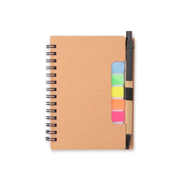 Bloco de Notas Personalizado Capa Dura com Autoadesivos e Caneta 14,1×10,5cm Ama