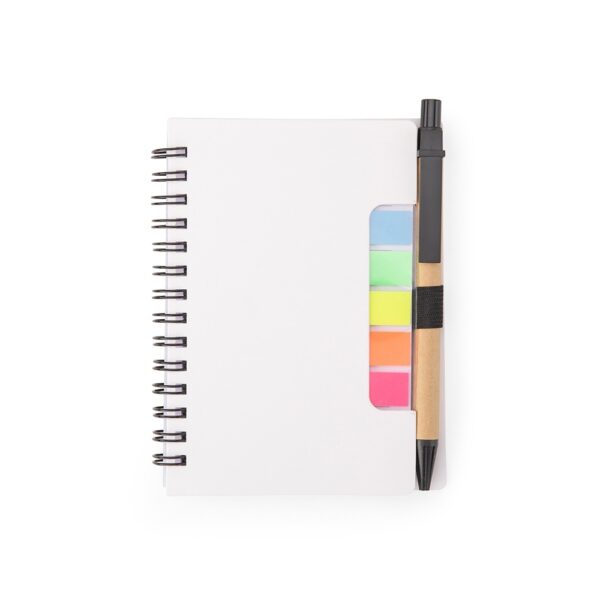 Bloco de Notas Personalizado Capa Dura com Autoadesivos e Caneta 14,1×10,5cm Bra