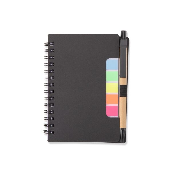 Bloco de Notas Personalizado Capa Dura com Autoadesivos e Caneta 14,1×10,5cm Pre