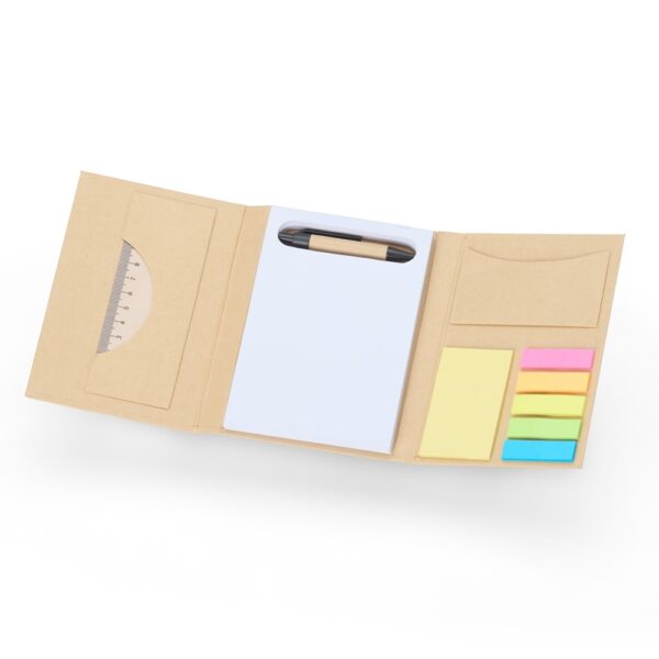 Bloco de Notas Personalizado Kraft Kit com Caneta 15,5×10,8cm Detalhe