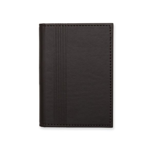 Bloco de Notas Personalizado Couro Sintético com Porta Caneta 15,6×11cm Marrom